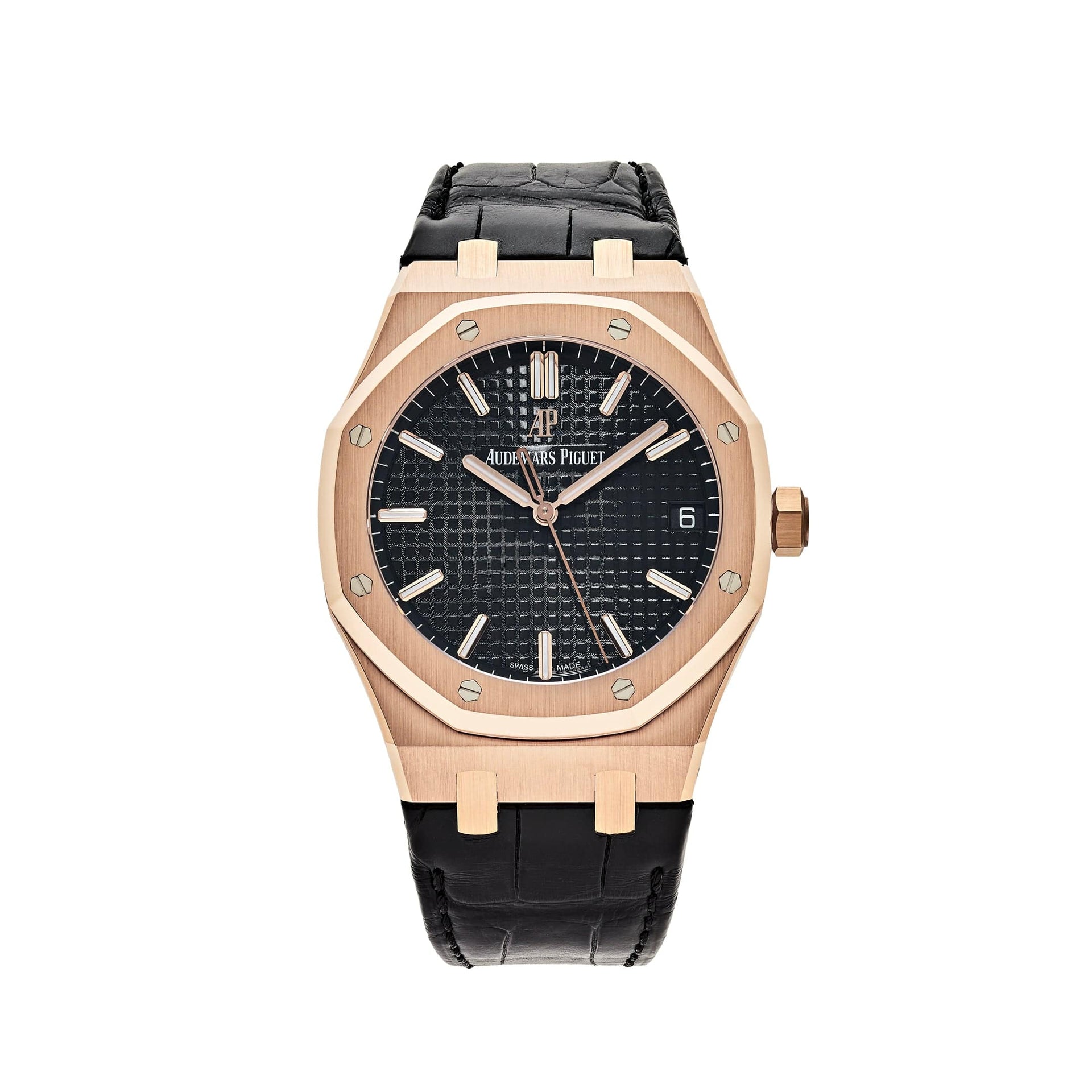 Audemars Piguet Royal Oak Selfwinding Rose Gold Black  Dial (2019)