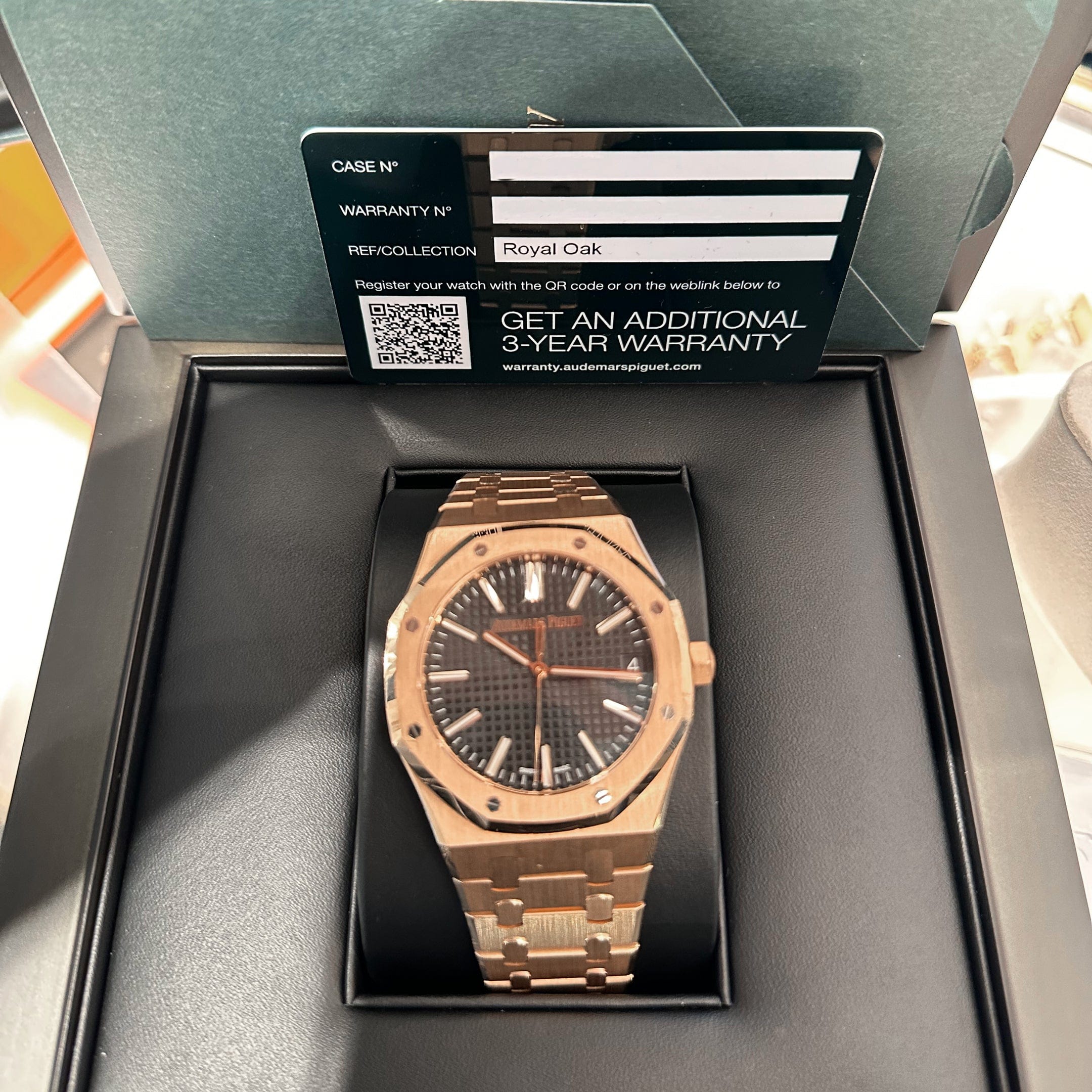 Audemars Piguet Royal Oak Selfwinding 15510OR.OO.1320OR.02 Rose Gold "50th Anniversary" Black Dial (2024)