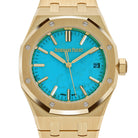 Audemars Piguet Royal Oak Selfwinding 15550BA.OO.1356BA.01 Yellow Gold Blue Turquoise Dial