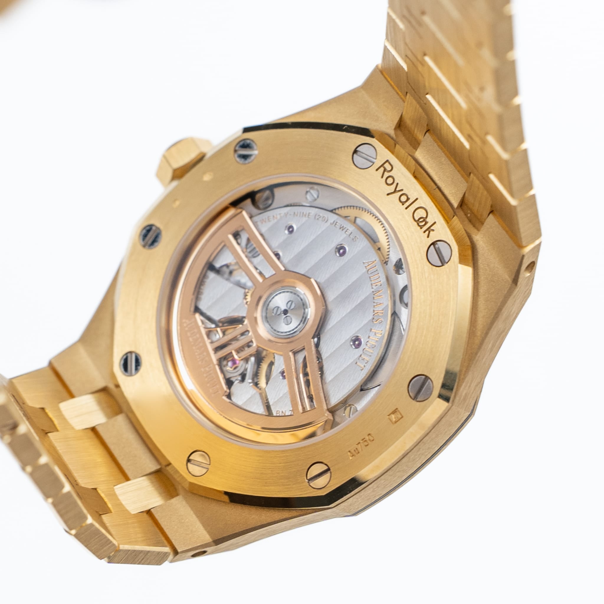 Audemars Piguet Royal Oak Selfwinding 15550BA.OO.1356BA.01 Yellow Gold Blue Turquoise Dial
