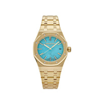 Thumbnail for Audemars Piguet Royal Oak Selfwinding 15550BA.OO.1356BA.01 Yellow Gold Blue Turquoise Dial