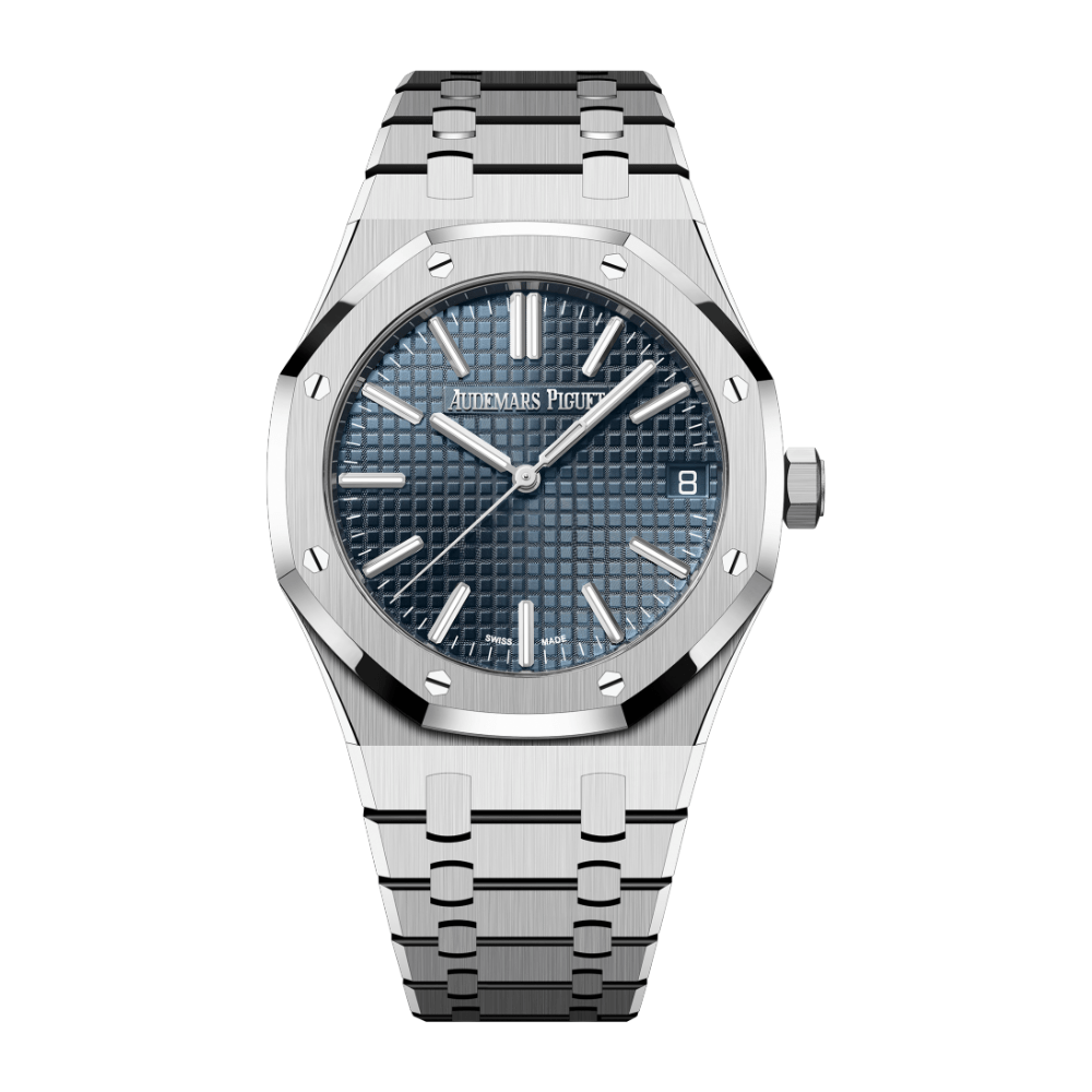 Audemars Piguet Royal Oak Selfwinding 50th Anniversary 41mm Steel Blue Dial  15510ST.OO.1320ST.01 – Wrist Aficionado