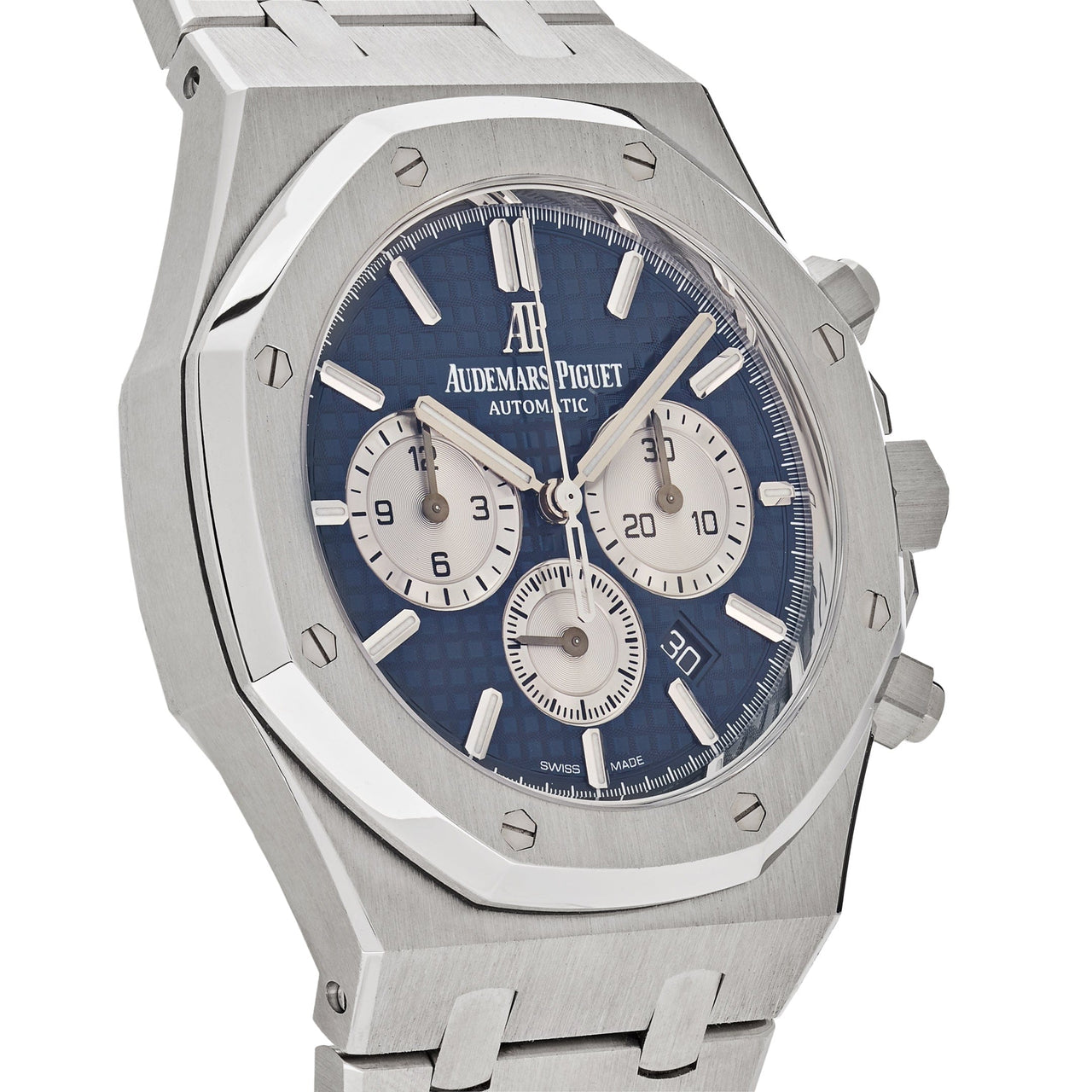Luxury Watch Audemars Piguet Royal Oak Selfwinding Chronograph 41mm Steel Blue Dial 26331ST.OO.1220ST.01 Wrist Aficionado