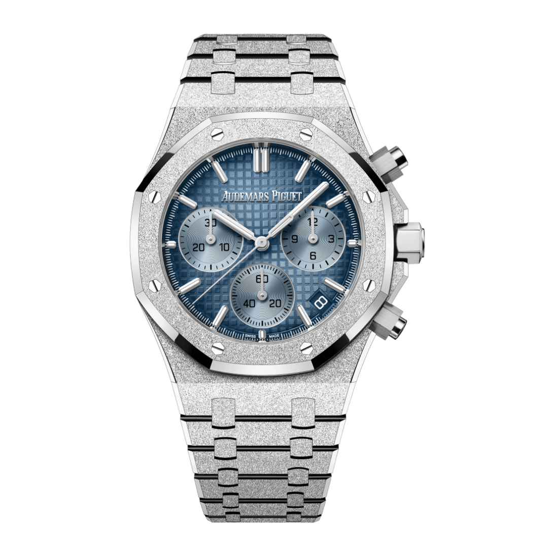 Luxury Watch Audemars Piguet Royal Oak Selfwinding Chronograph Frosted White Gold 26240BC.GG.1324BC.02 Wrist Aficionado