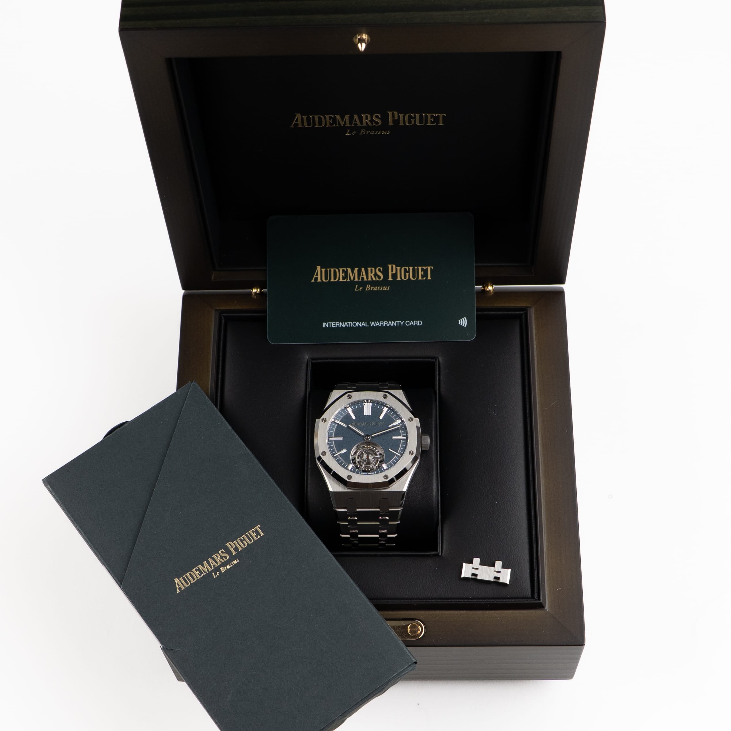 Audemars Piguet Royal Oak Selfwinding Flying Tourbillon 26730TI.OO.1320TI.01 '50th Anniversary' Titanium Blue Dial (2021)