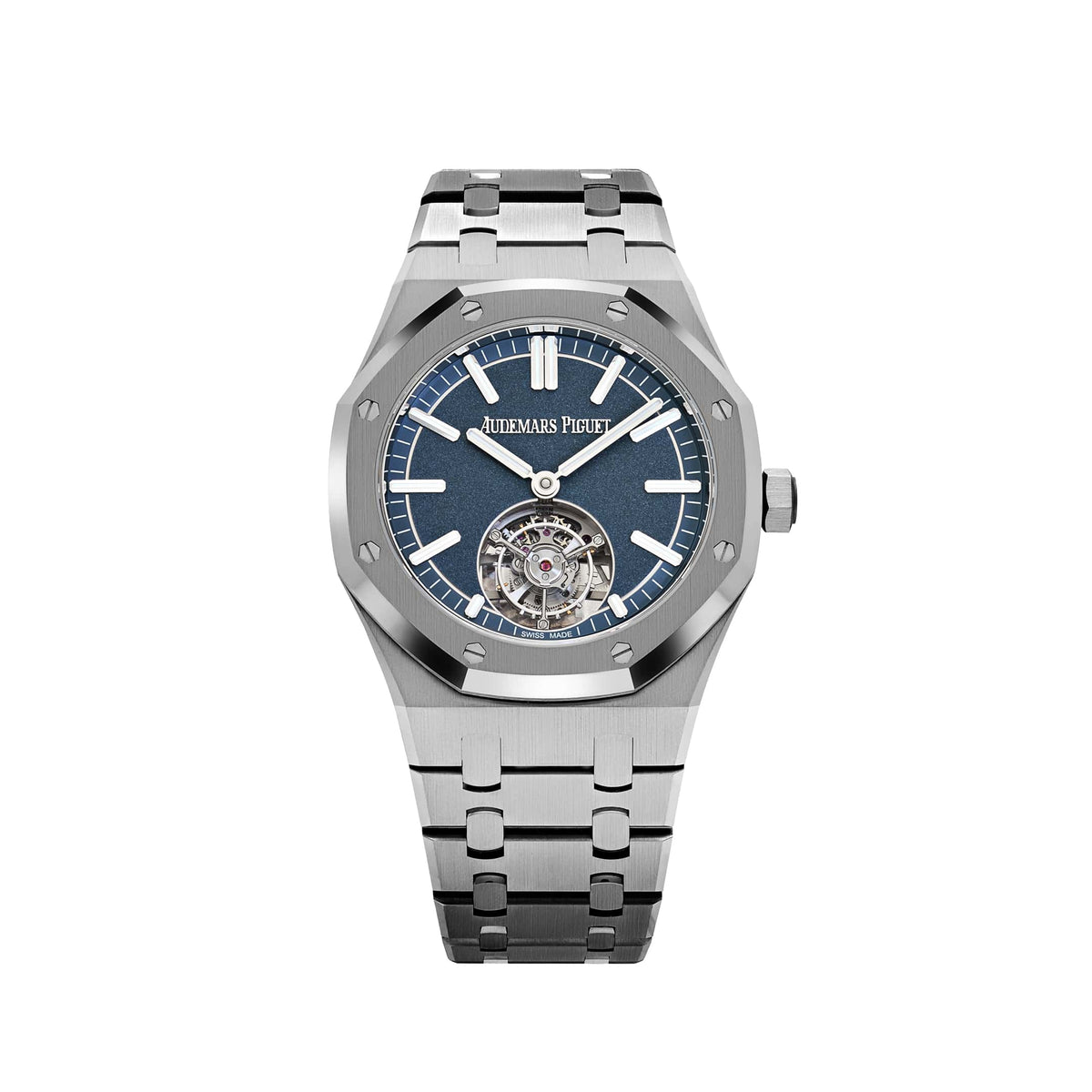 Audemars Piguet Royal Oak Selfwinding Flying Tourbillon 26730TI.OO.1320TI.01 '50th Anniversary' Titanium Blue Dial