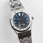 Audemars Piguet Royal Oak Selfwinding Flying Tourbillon 26730TI.OO.1320TI.01 '50th Anniversary' Titanium Blue Dial