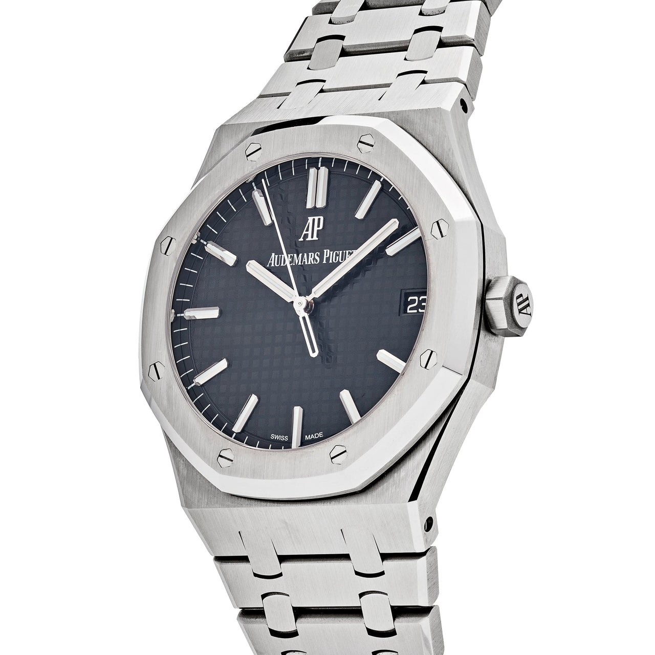 Luxury Watch Audemars Piguet Royal Oak Selfwinding Stainless Steel Black Dial 15500ST.OO.1220ST.03 Wrist Aficionado