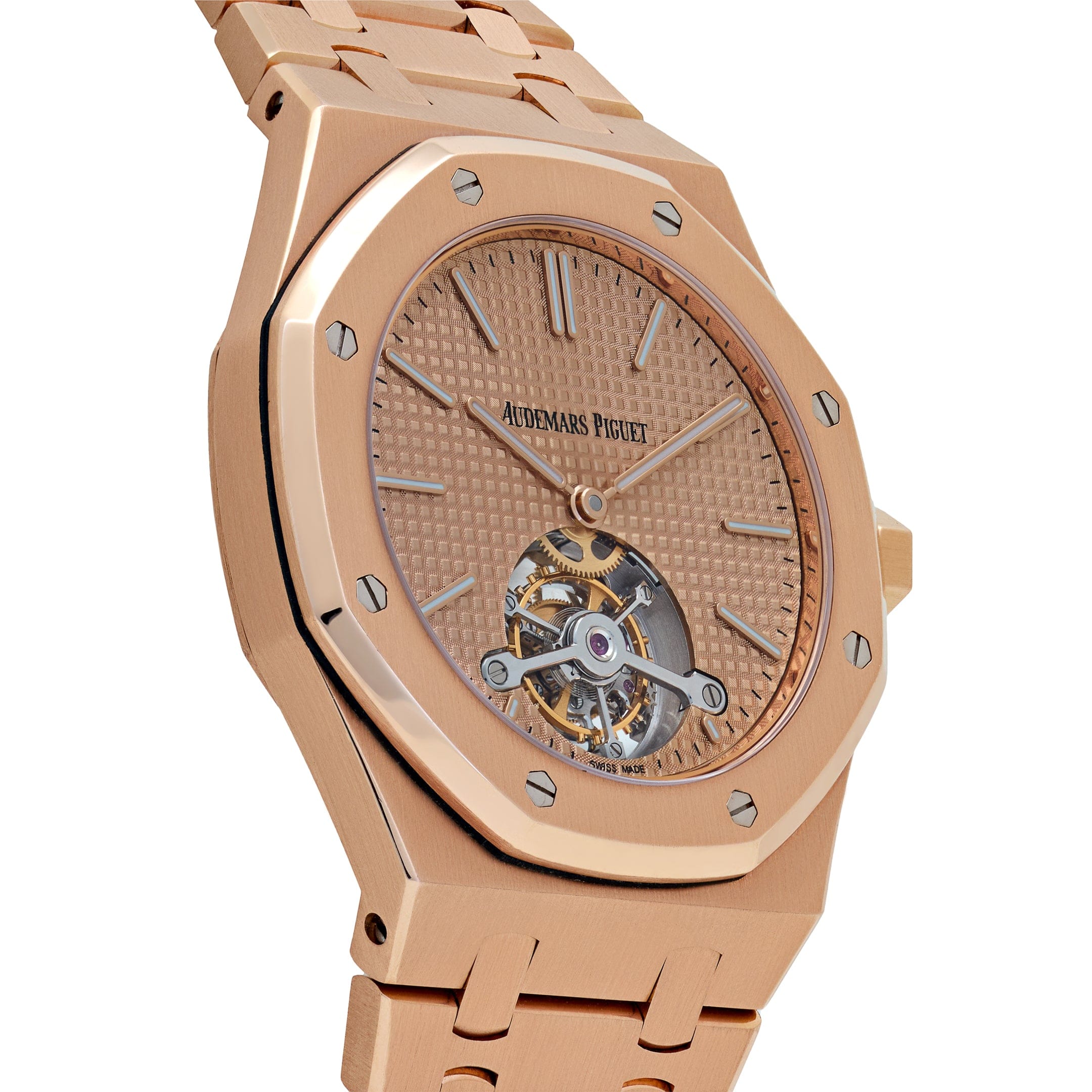 Audemars Piguet Royal Oak Tourbillon 26515OR.OO.1220OR.01 Extra-Thin Rose Gold Pink-Toned Dial Limited Edition of 25