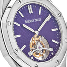 Luxury Watch Audemars Piguet Royal Oak Tourbillon Extra Thin Purple Dial 26522ST.OO.1220ST.01 Wrist Aficionado