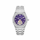 Luxury Watch Audemars Piguet Royal Oak Tourbillon Extra Thin Purple Dial 26522ST.OO.1220ST.01 Wrist Aficionado
