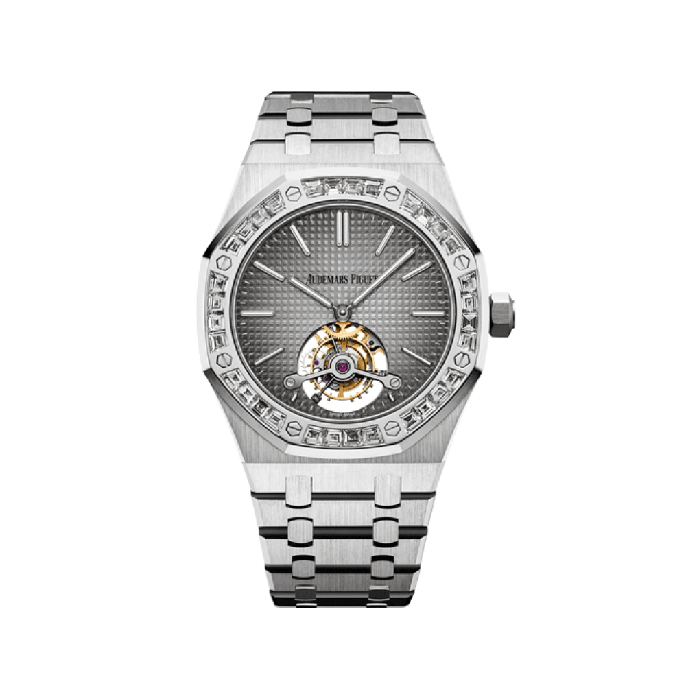 Luxury Watch Audemars Piguet Royal Oak Tourbillon Extra Thin Smoked Grey 26516PT.ZZ.1220PT.01 Wrist Aficionado