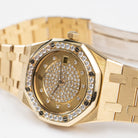 Audemars Piguet Royal Oak Vintage 14587.708 'Ladies' Yellow Gold Champagne Diamond Dial Diamond Bezel (1990)