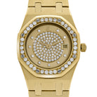 Audemars Piguet Royal Oak Vintage 14587.708 'Ladies' Yellow Gold Champagne Diamond Dial Diamond Bezel