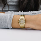 Audemars Piguet Royal Oak Vintage 14587.708 'Ladies' Yellow Gold Champagne Diamond Dial Diamond Bezel