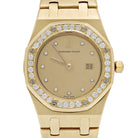 Audemars Piguet Royal Oak Vintage 6048BA 'Ladies' Yellow Gold Champagne Diamond Dial Diamond Bezel Quartz (1986)