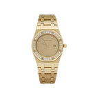 Audemars Piguet Royal Oak Vintage 6048BA 'Ladies' Yellow Gold Champagne Diamond Dial Diamond Bezel Quartz (1986)