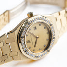 Audemars Piguet Royal Oak Vintage 6048BA 'Ladies' Yellow Gold Champagne Diamond Dial Diamond Bezel Quartz (1986)