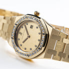 Audemars Piguet Royal Oak Vintage 6048BA 'Ladies' Yellow Gold Champagne Diamond Dial Diamond Bezel Quartz (1986)
