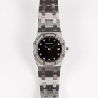 Audemars Piguet Royal Oak Vintage 'Ladies' White Gold Black Diamond Dial Diamond Bezel Quartz