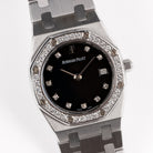 Audemars Piguet Royal Oak Vintage 'Ladies' White Gold Black Diamond Dial Diamond Bezel Quartz
