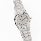 Audemars Piguet Royal Oak Vintage 'Ladies' White Gold Diamond Emerald Set Dial Quartz