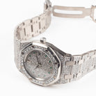 Audemars Piguet Royal Oak Vintage 'Ladies' White Gold Diamond Emerald Set Dial Quartz