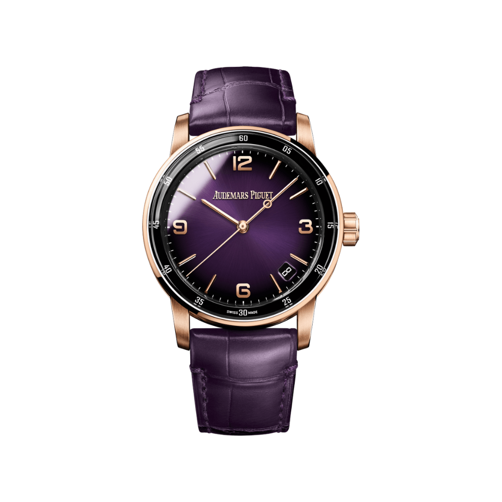 Luxury Watch Audemars Piguet Selfwinding 'Code 11.59' Smoked Purple Dial 15210OR.OO.A616CR.01 Wrist Aficionado