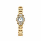 Audemars Piguet Vintage Cobra 66762BA 'Ladies' Yellow Gold Mother of Pearl Sapphire Dial Diamond Bezel Quartz