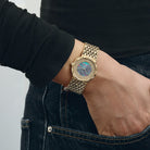 Audemars Piguet Vintage Cobra Yellow Gold Opal Diamond Dial Quartz
