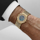 Audemars Piguet Vintage Cobra Yellow Gold Opal Diamond Dial Quartz