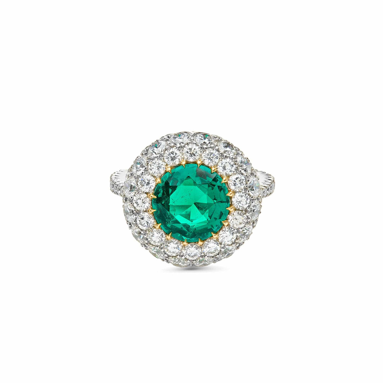 Rings Bayco Round Emerald Ring Wrist Aficionado
