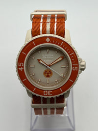 Thumbnail for Blancpain x Swatch Scuba Fifty Fathoms Collection Arctic Ocean SO35N100 Wrist Aficionado