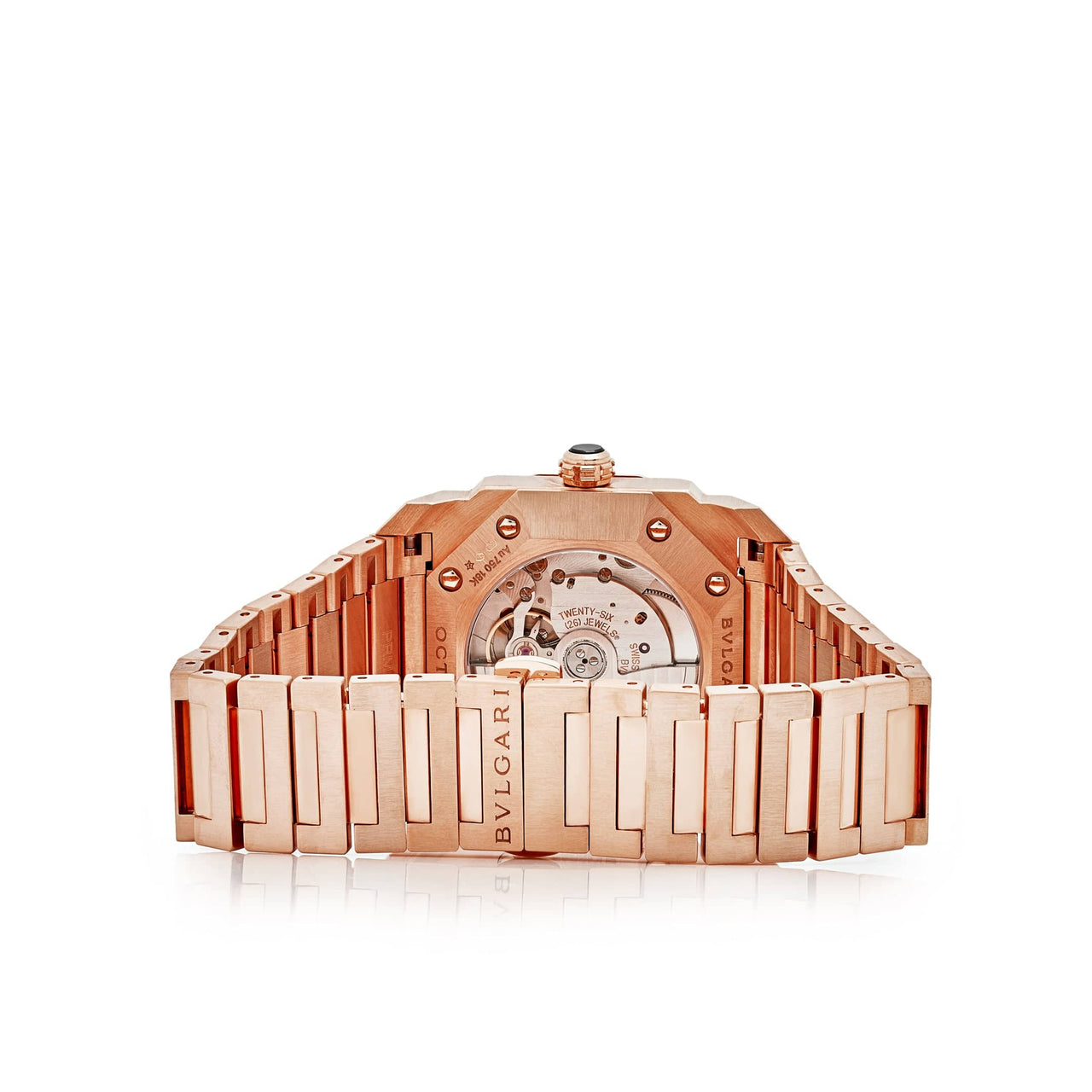 BVLGARI Octo Automatic 102318 Rose Gold Silver Dial