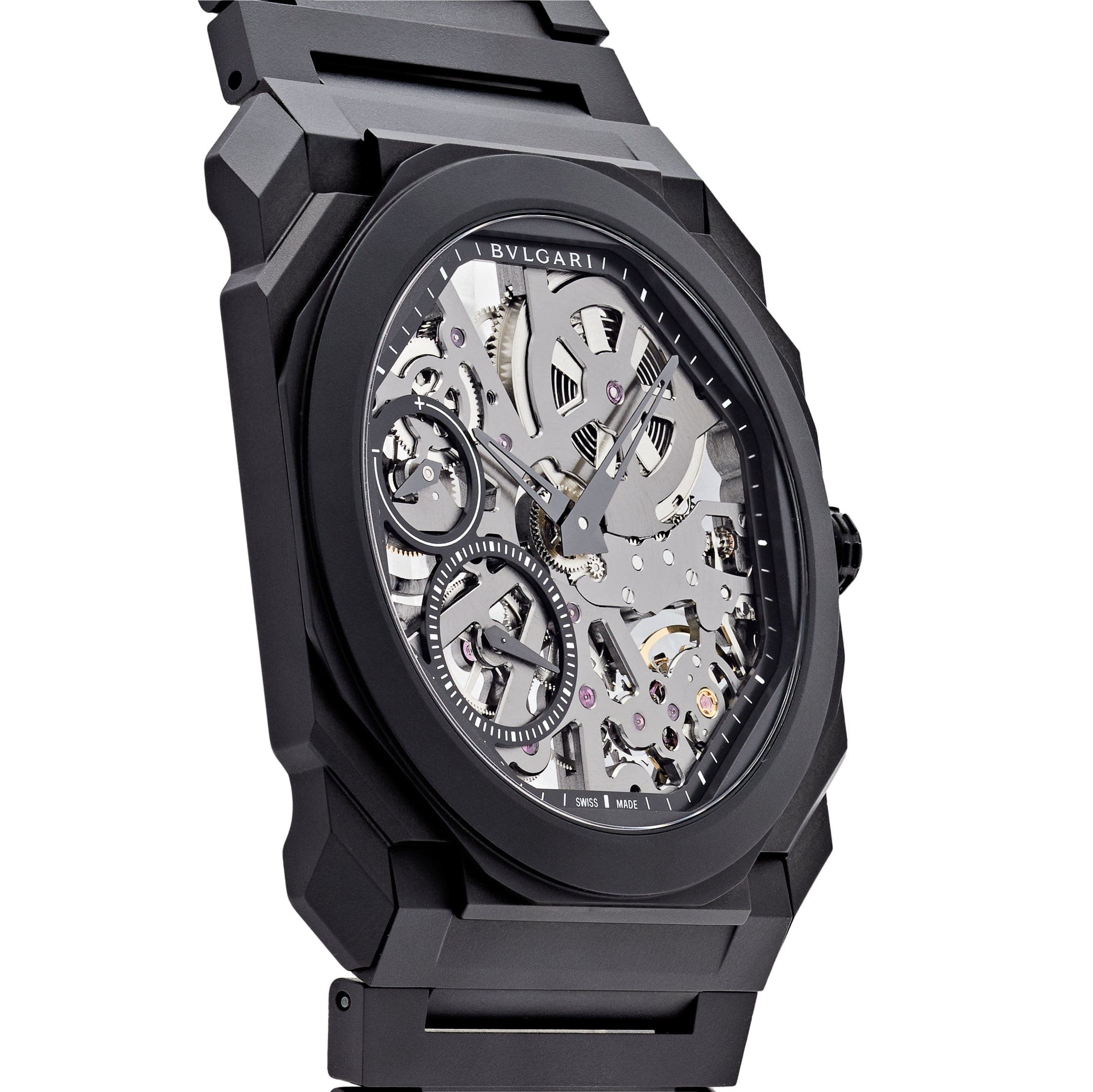 Bvlgari Octo Finissimo Black Ceramic 103126 Wrist Aficionado