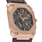 Luxury Watch Bvlgari Octo Finissimo Skeleton 8 Days Rose Gold 103667 Wrist Aficionado