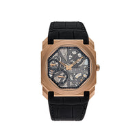 Thumbnail for Luxury Watch Bvlgari Octo Finissimo Skeleton Rose Gold 102946 Wrist Aficionado