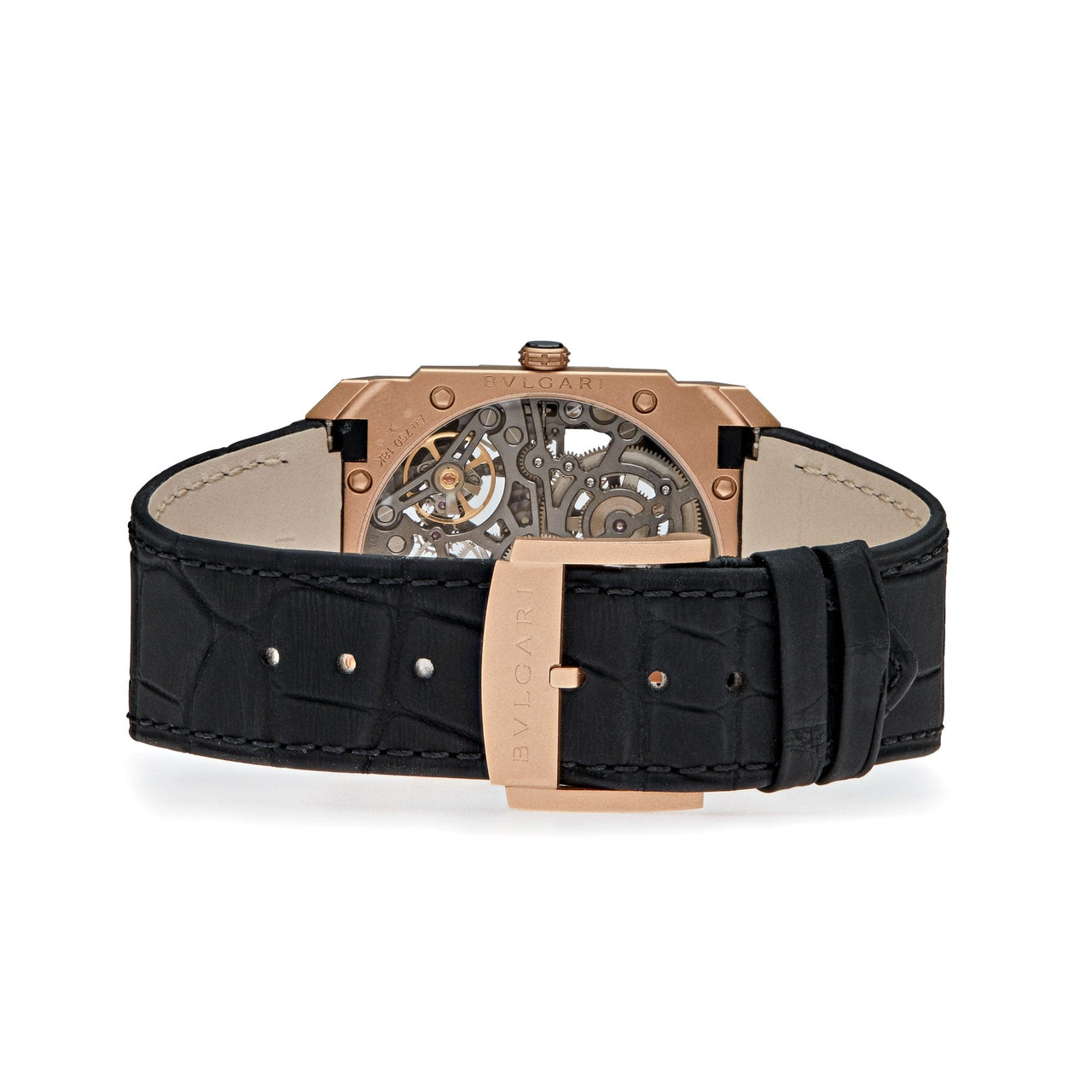 Luxury Watch Bvlgari Octo Finissimo Skeleton Rose Gold 102946 Wrist Aficionado