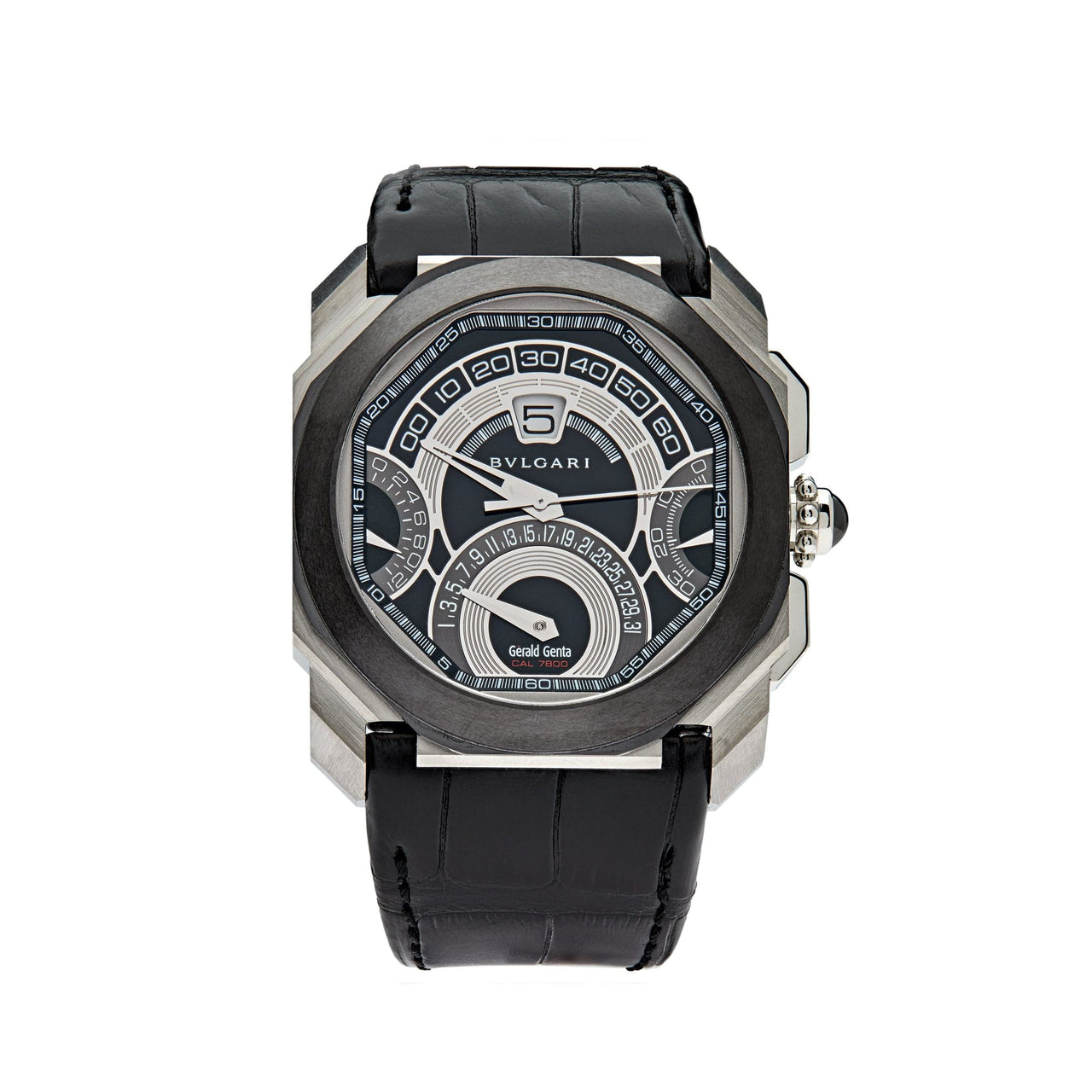 Luxury Watch Bvlgari OCTO RETROGRADI Chronograph BGO45BSCLDCHQR-101882 wrist aficionado