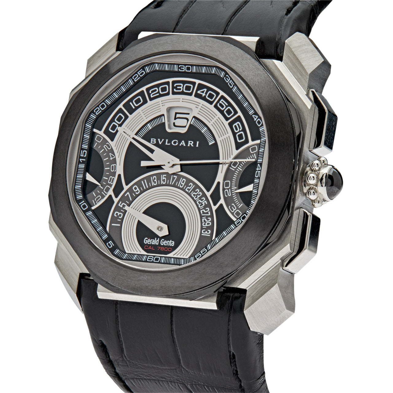 Luxury Watch Bvlgari OCTO RETROGRADI Chronograph BGO45BSCLDCHQR-101882 wrist aficionado