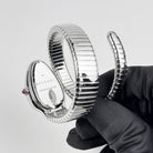 BVLGARI Serpenti Tubogas 101827 Stainless Steel Silver Opaline Dial Diamond Bezel Quartz (2023)