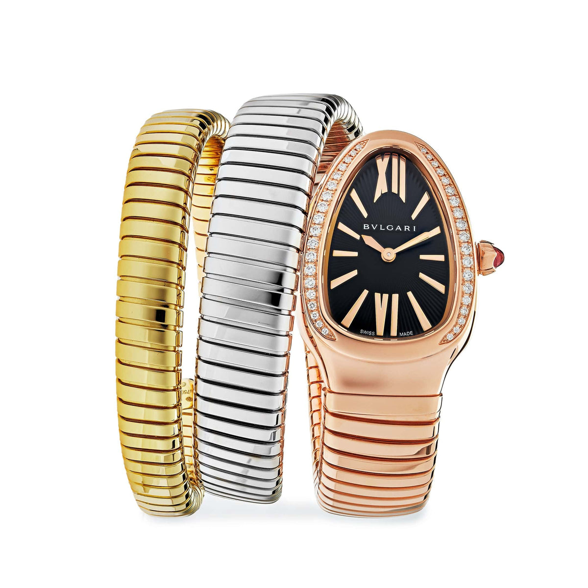 Bvlgari Serpenti Double Spiral PG D Ssxpg Quartz Watch Bulgari Serpenti Spiga Double Coil Watch in 18k RG with  main image 2