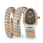 Luxury Watch Bvlgari Serpenti Tubogas Two-tone Double Spiral Watch 102680 Wrist Aficionado