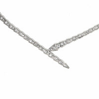 Thumbnail for BVLGARI Serpenti Viper Necklace White Gold Pavé Diamonds 360348 Medium