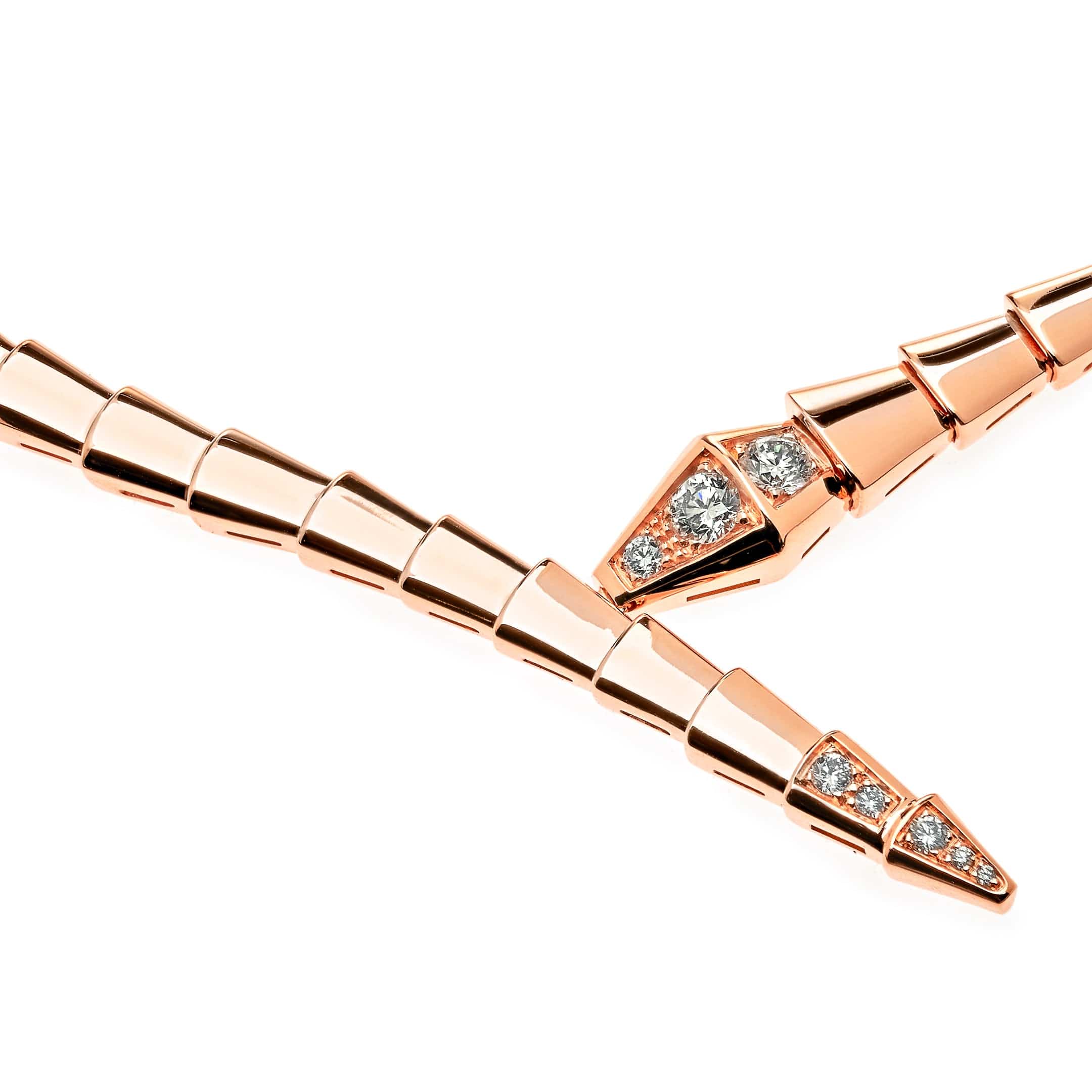 Necklace Bvlgari Serpenti Viper Rose Gold Necklace 357864 Wrist Aficionado