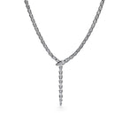 Necklace Bvlgari Serpenti Viper Slim Necklace 18kt White Gold Full Pavé Diamonds 351090 Wrist Aficionado