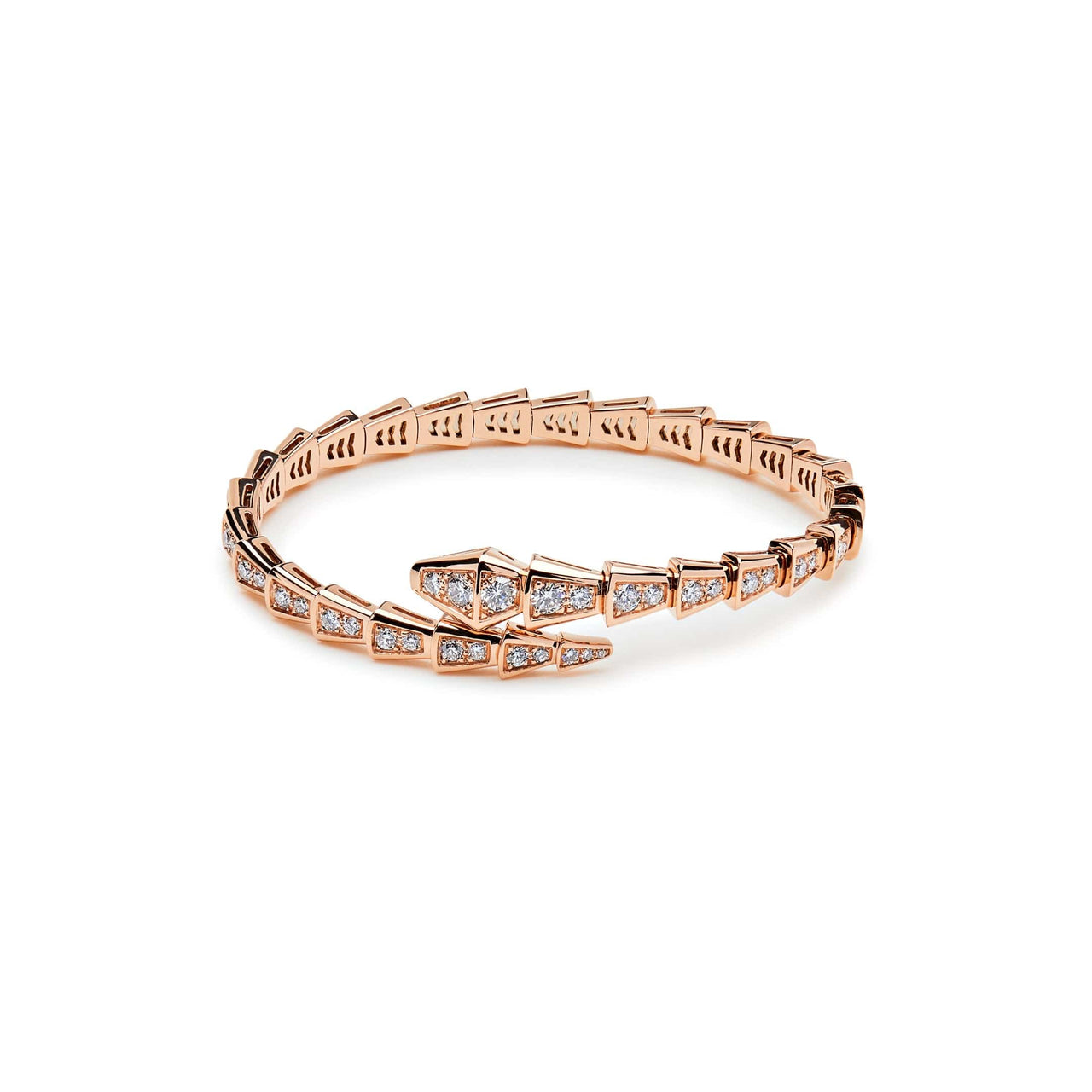 Rose gold Serpenti Viper Bracelet with 5.02 ct Diamonds | Bulgari Official  Store