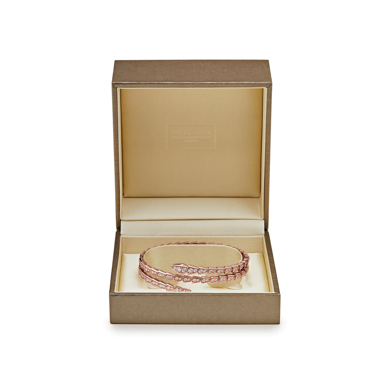 BVLGARI Serpenti Pallini Bracelet 358433 Rose Gold Pave Diamonds Onyx –  Wrist Aficionado