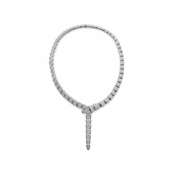 Bulgari necklace, “Serpenti Viper”, Rose gold, mother-of-pearl and  diamonds. Pink gold ref.1064719 - Joli Closet