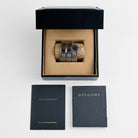 BVLGARI Tubogas BB191TS 3 Row Stainless Steel Black Dial Quartz (2003)